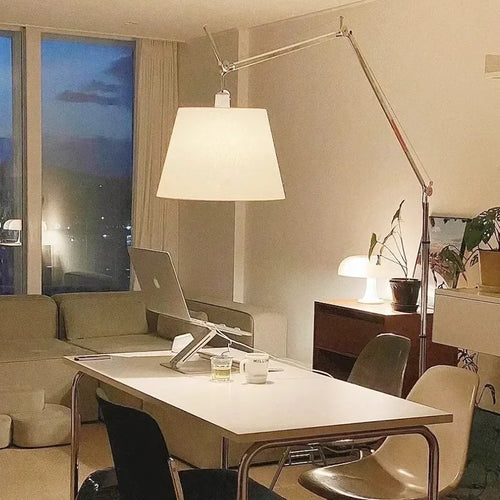 lampe de sol italienne réglable pour lecture et détente - vue 6 sur 9