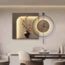 horloge murale grande taille design classique en métal moderne