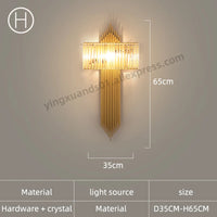 Modern crystal wall light minimalist style for contemporary interiors