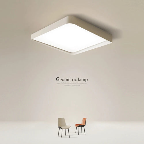 Modern minimalist nordic geometric LED ceiling light - vue 6 sur 11