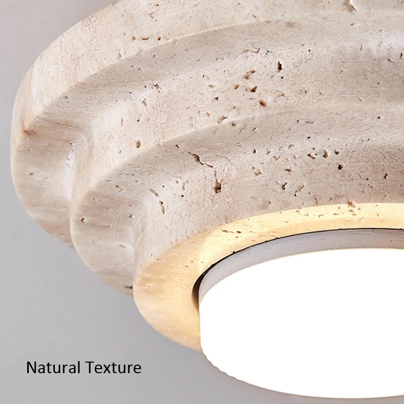 Plafonnier en marbre naturel style nordique simple
