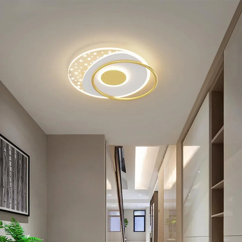 lustre moderne en led pour éclairage d'allée et couloir - vue 6 sur 12