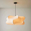 West Elm Cirrus minimalist Nordic silk pendant light for living room, dining room, or bedroom, Japanese style