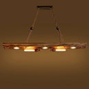 Industrial style Bar pendant light LOFT Retro Solid Wood Pendant Lamps Personality E27 Edison Bulb  Suspension  home decoration