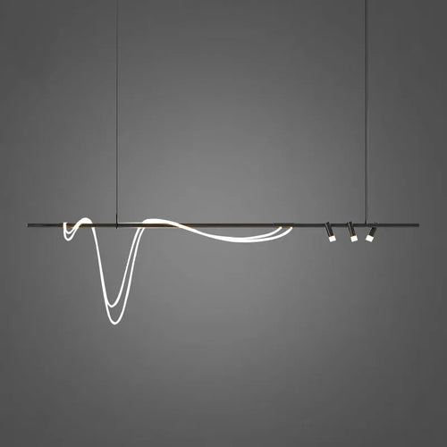 Minimalist nordic LED chandelier for restaurants and bars - vue 3 sur 9
