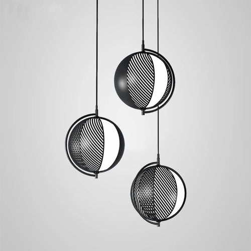 suspension suédoises postmodernes en verre de fer