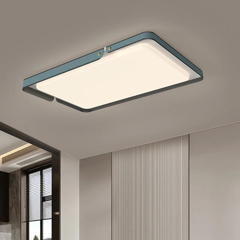 plafonnier moderne carré rectangulaire pour éclairage décoratif - vue 7 sur 9