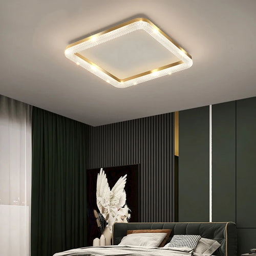 lustre led anneau plafonnier décoration maison luminaire