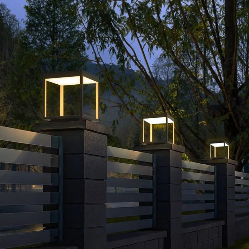 lampe extérieure led moderne et imperméable pour décoration jardin - vue 7 sur 9