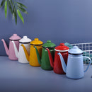 Cafetiere emaillee vintage avec poignee resistante 11l