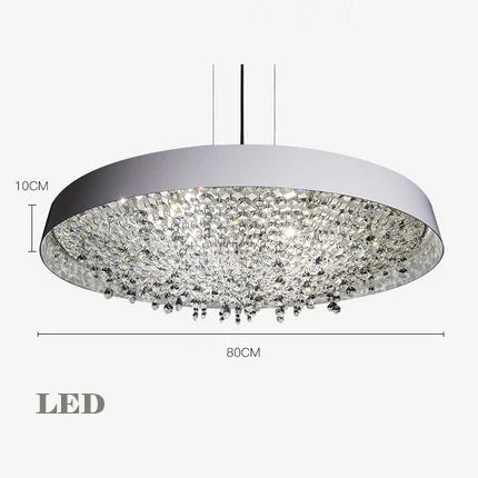 suspension élégante en cristal transparent pour un intérieur moderne - vue 9 sur 12