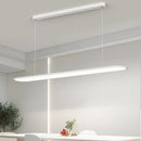 Modern minimalist decorative LED rounded rectangular chandelier
