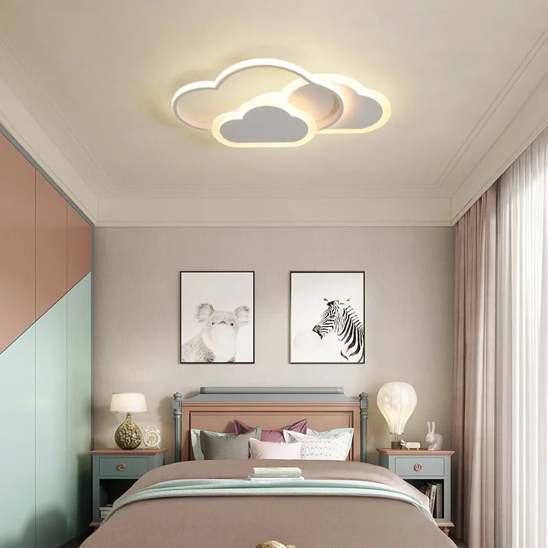lampe nuage moderne pour chambre d'enfant romantique et chaleureuse - vue 4 sur 11