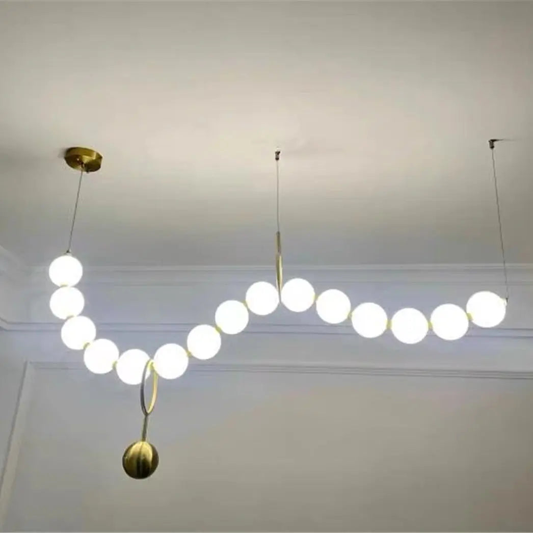 Suspension en perles pour salon - vue 3 sur 14