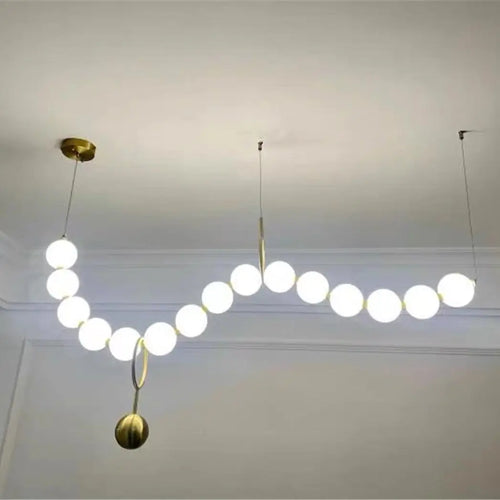 Suspension en perles pour salon - vue 4 sur 14