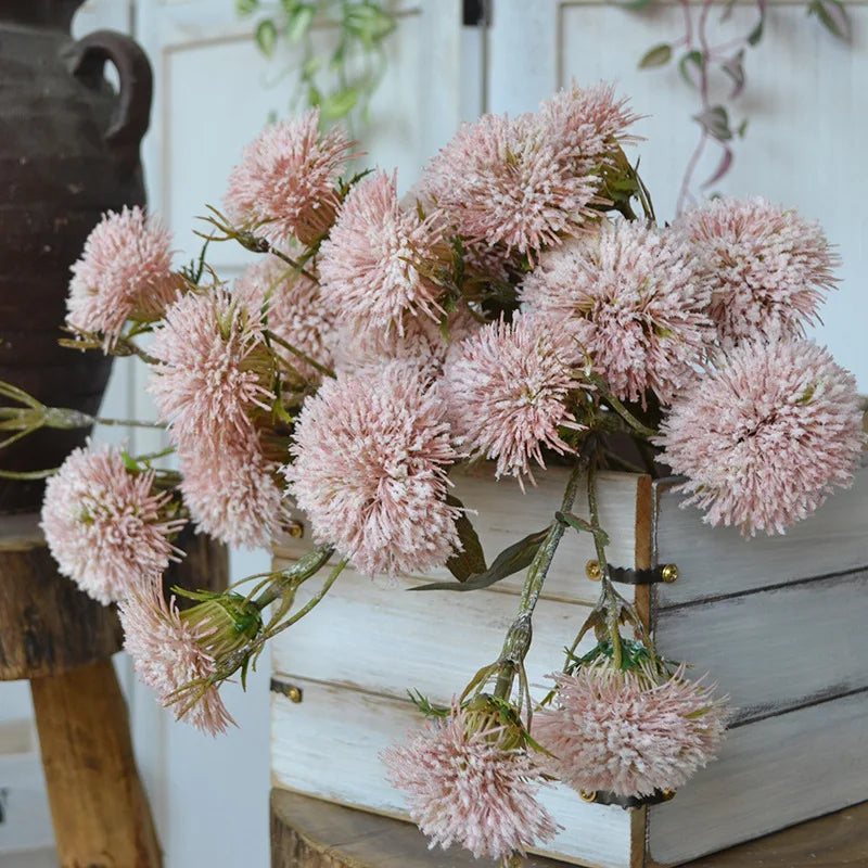 fleurs artificielles pour décoration de mariage et Noël - vue 3 sur 9