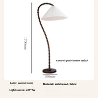 Minimalist wooden floor lamp retro style for ambient decoration