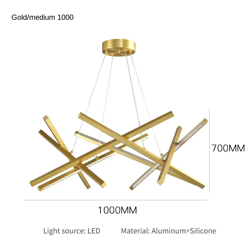 lustre minimaliste design lumière géométrique pour intérieur élégant - vue 12 sur 12