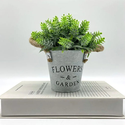 plante artificielle eucalyptus lavande en pot pour décoration intérieure