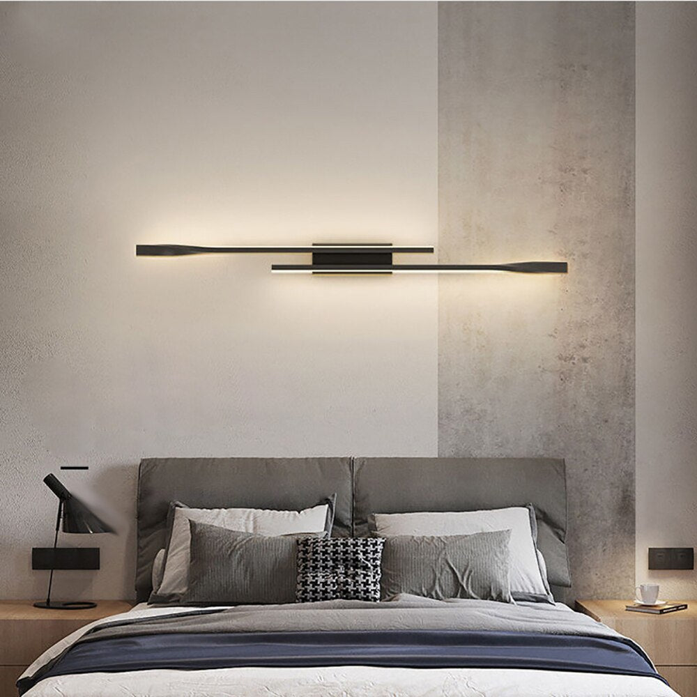 lampe chevet moderne nordique salon tv applique - vue 5 sur 9