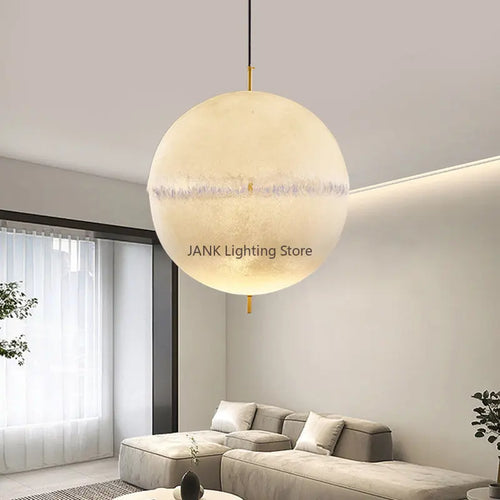Suspension design italien forme lune éclairage led haut de gamme - vue 2 sur 12