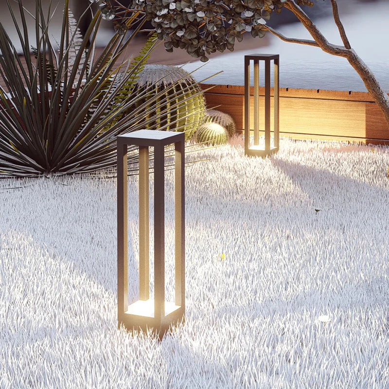 lampe de jardin moderne étanche en aluminium pour extérieur - vue 4 sur 21