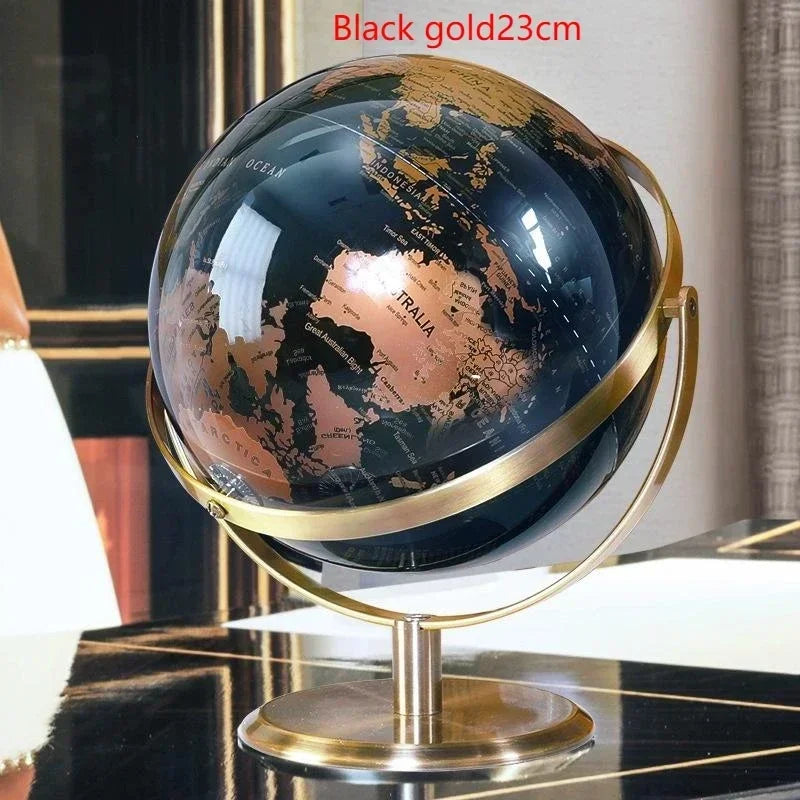 globe rotatif décoration artisanale style européen créatif pour bureau - vue 11 sur 11