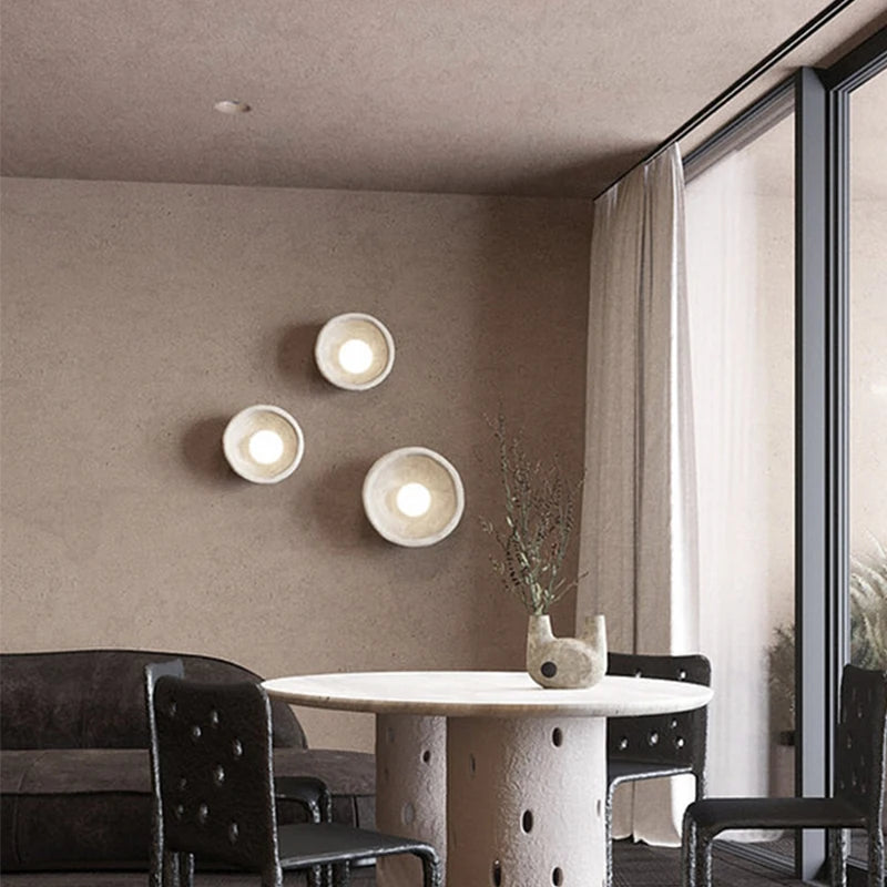 Applique chambre chevet salon décoration110Vmoderne originalité résine restaurant intérieur couloir porche tenture murale - vue 5 sur 7