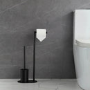brosse de toilette en acier inoxydable avec support amovible