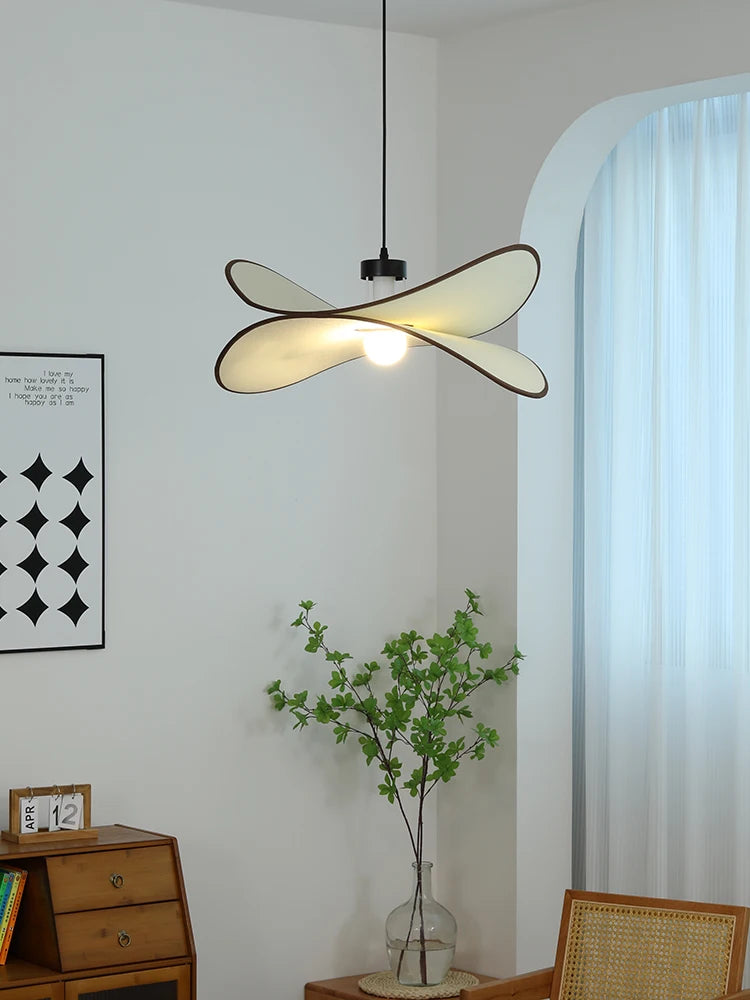 plafonnier en tissu wabi sabi pour décoration intérieure moderne - vue 4 sur 9