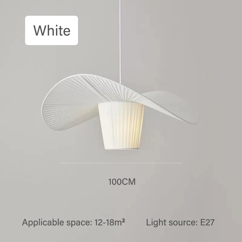 Modern minimalist fabric chandelier for interior decoration - vue 8 sur 12
