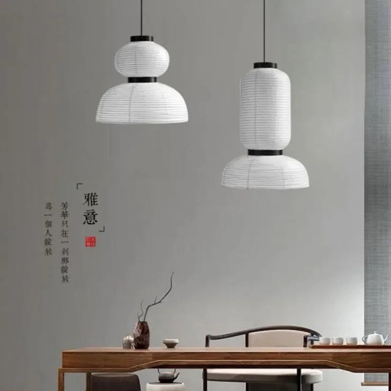 suspension en papier de riz au design danois pour décoration intérieure - vue 7 sur 9