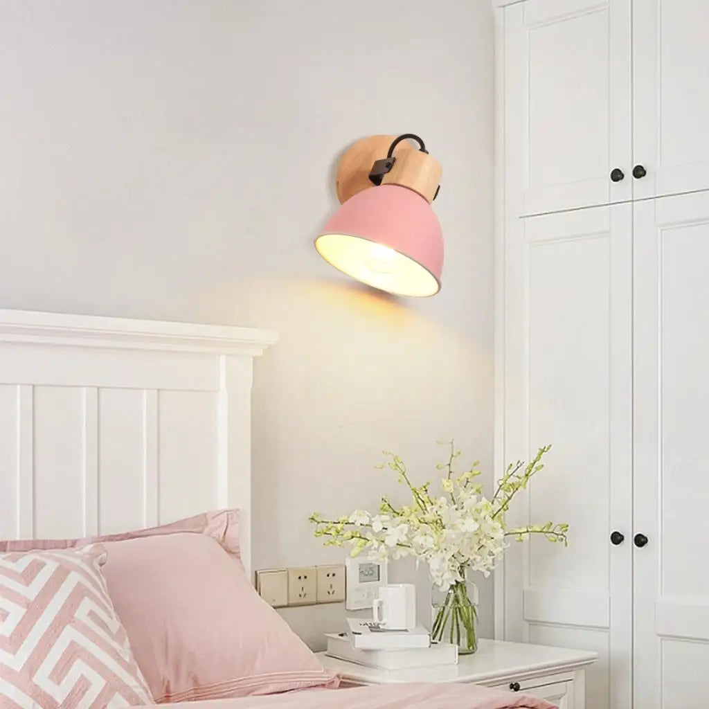 applique murale nordique en bois pour lecture - vue 5 sur 15