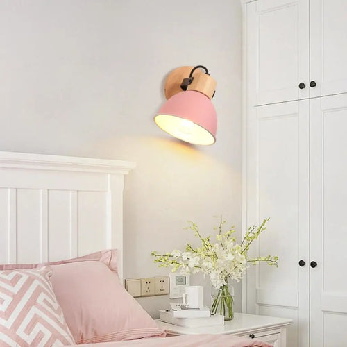 applique murale nordique en bois pour lecture - vue 5 sur 15