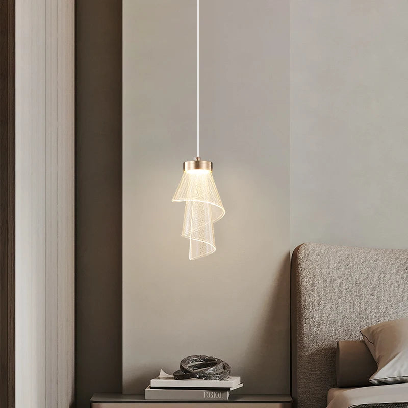 lustre de luxe nordique simple pour bar et hall d'entrée - vue 4 sur 10