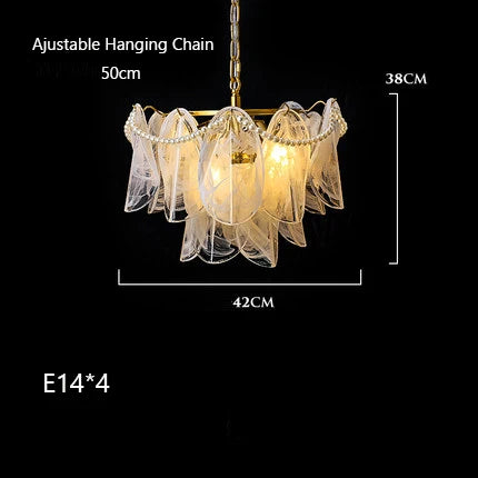 lustre suspendu en verre design nuage créatif moderne