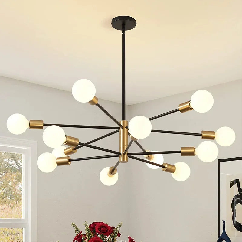 suspension nordique créative à lampes rotatives pour décoration intérieure - vue 5 sur 10