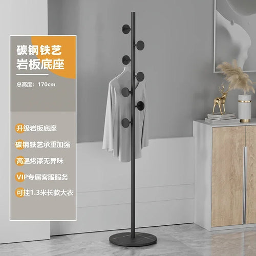 Multifunctional Floor Coat Rack, Hat Hanger, Tree Style, Freestanding Handbag Organizer, Luxury Storage Stand, 7 Hooks - vue 15 sur 28