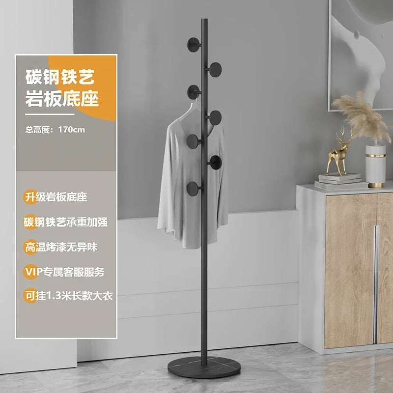 Multifunctional Floor Coat Rack, Hat Hanger, Tree Style, Freestanding Handbag Organizer, Luxury Storage Stand, 7 Hooks - vue 14 sur 28