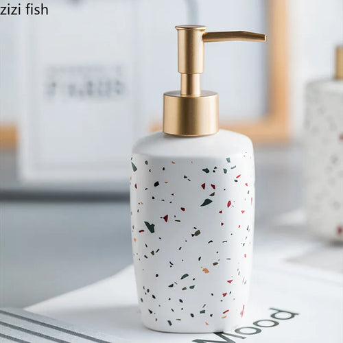bouteille en céramique pour savon et lotion portable - vue 5 sur 16