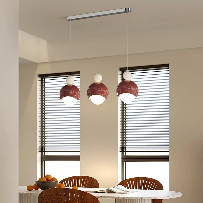 lustre à vent avec éclairage variable pour décoration moderne - vue 5 sur 8