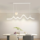 Modern minimalist nordic design moon-shaped chandelier