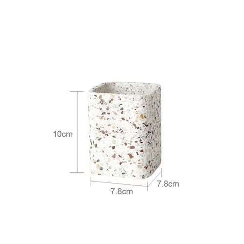 distributeur de savon en pierre naturelle pour salle de bain décorative - vue 14 sur 14