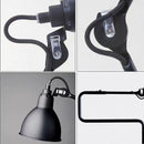lampadaire rotatif à bras long en métal pour lecture et bureau