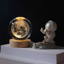 boule de cristal 3D système solaire planète lumineuse cadeau passionnés espace