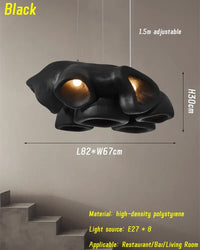 Nordic wabi sabi minimalist chandelier for interior decoration