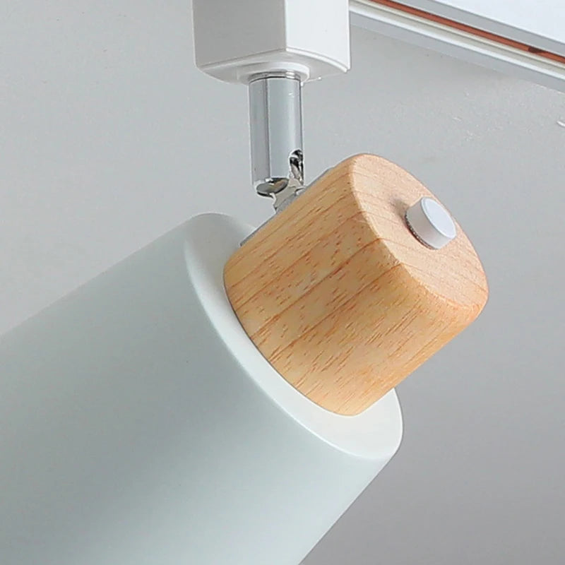 suspension led en bois pour table à manger nordique - vue 6 sur 18