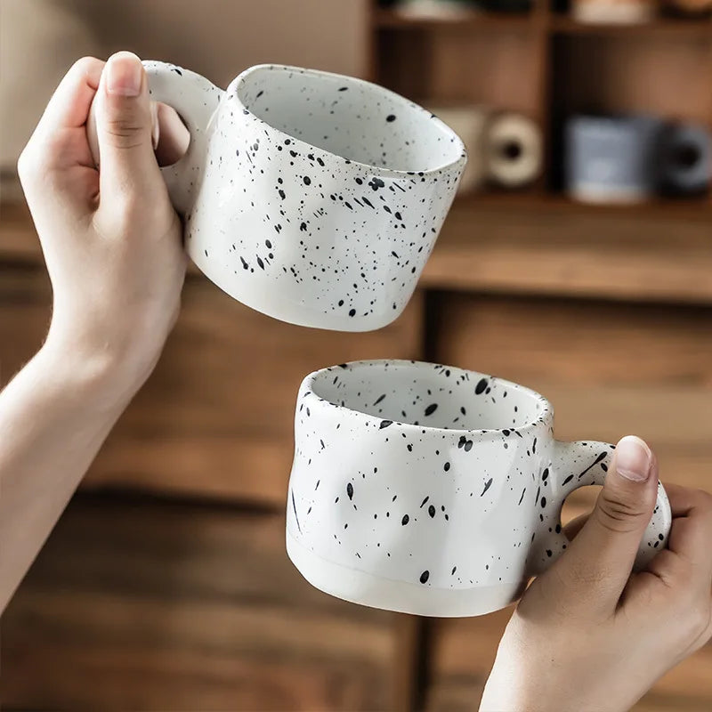 Mug ceramique motif encre eclaboussee style elegant 280ml - vue 4 sur 7