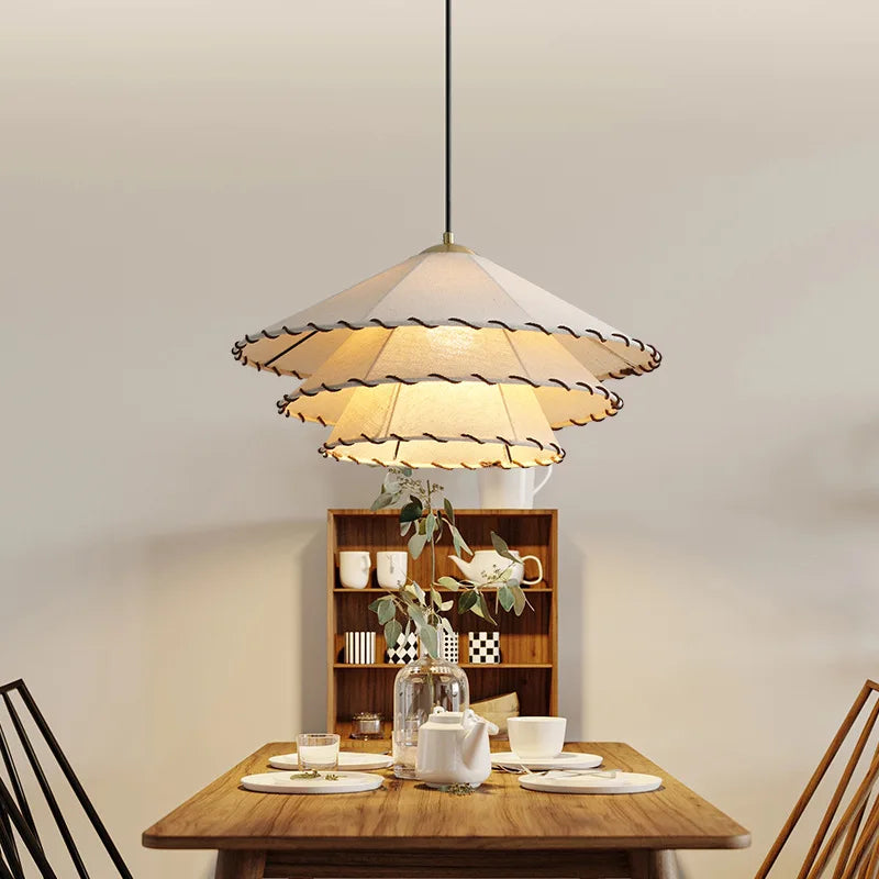 suspension en tissu nordique wabi sabi pour décoration intérieure créative - vue 4 sur 9