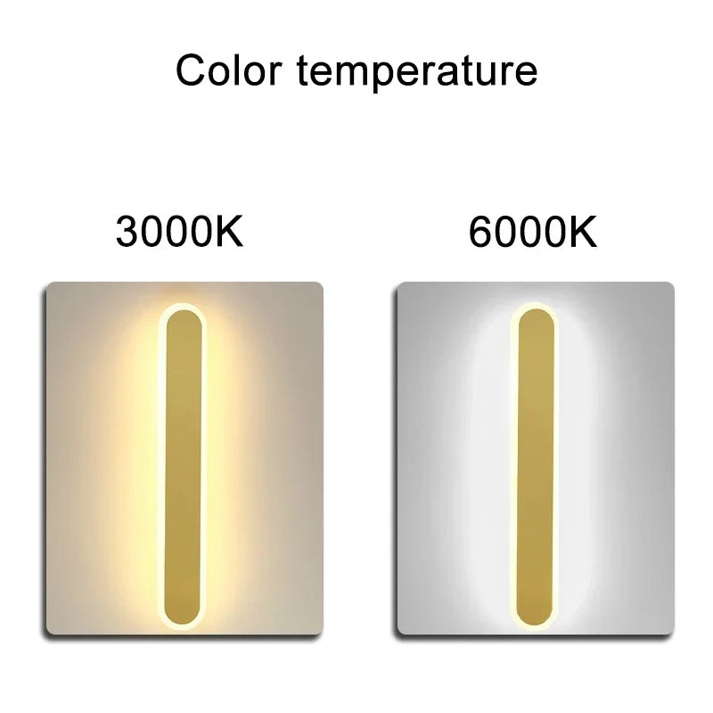 applique murale led minimaliste moderne pour fond de télévision - vue 4 sur 9